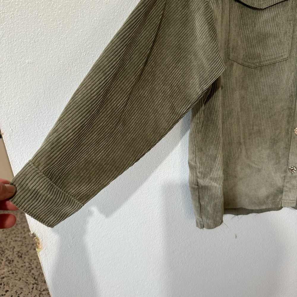 Forever 21 Sage Corduroy Shirt